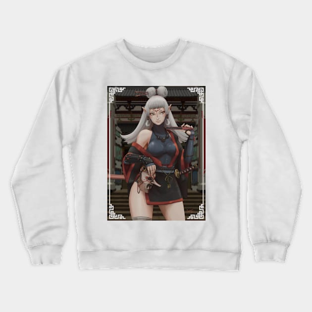 Village girl - Gate Crewneck Sweatshirt by Kumanz